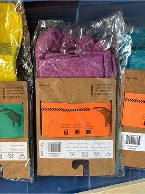 toesox NWT 3 pair Yellow Aqua Magenta nongrip Crew Minnie